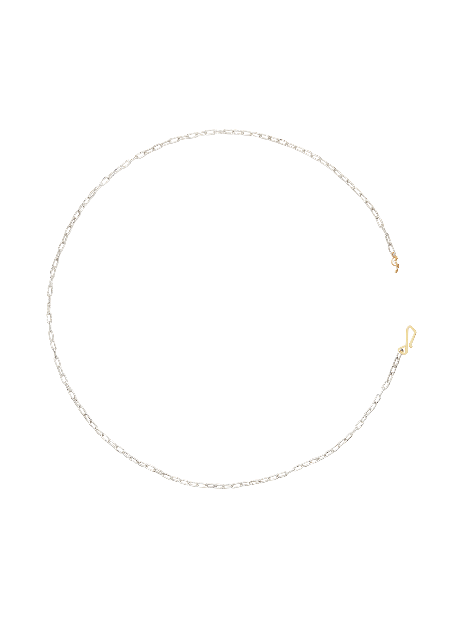 Stella mini necklace in silver and 18k yellow gold